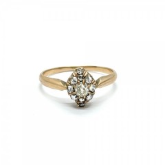 Кольцо с бриллиантами и алмазами,